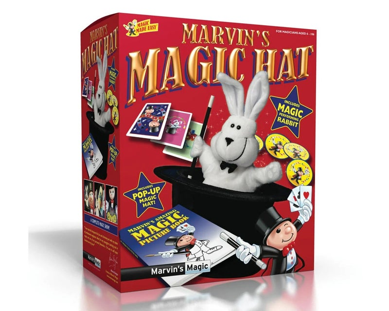 Marvins Magic Marvin’s Magic Magic Hat – Classic Magician’s Top Hat with Secret Compartment, Magic Trick Accessory for Kids & Beginners (Ages 6+) - Image 2